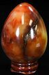 Deep Red Carnelian Agate Egg #41197-1